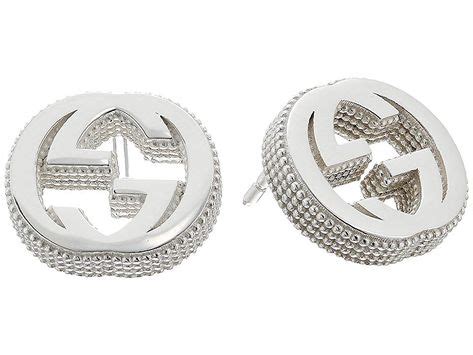 women gucci earrings|interlocking Gucci earrings.